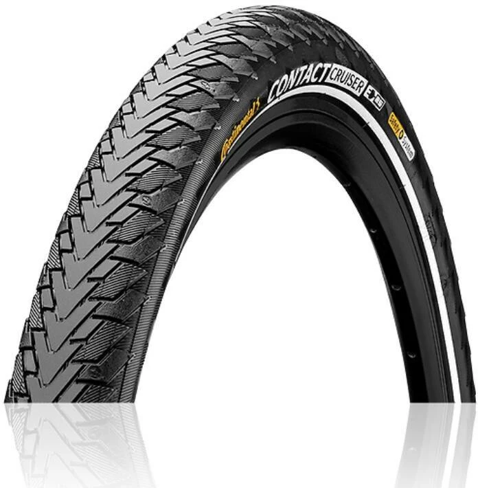 Continental Contact Cruiser Clincher-dæk 27,5x2,40” Reflex E-25 SafetySys Breaker, Sort