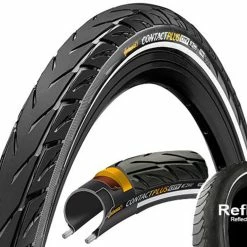 Continental Contact Plus City Clincherdæk 26x1,75" E-50 Reflex, Sort