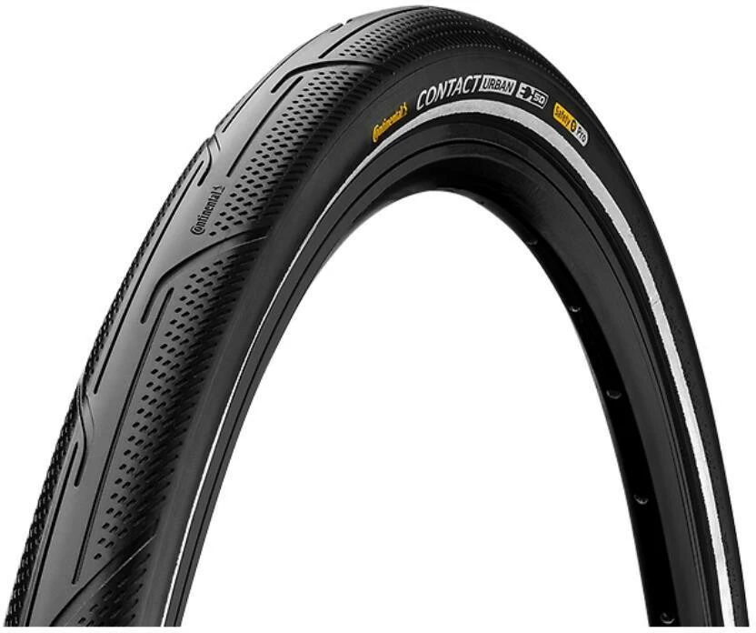 Continental Contact Urban Clincher-dæk 27,5x1,60" Reflex E-50 SafetyPro, Sort