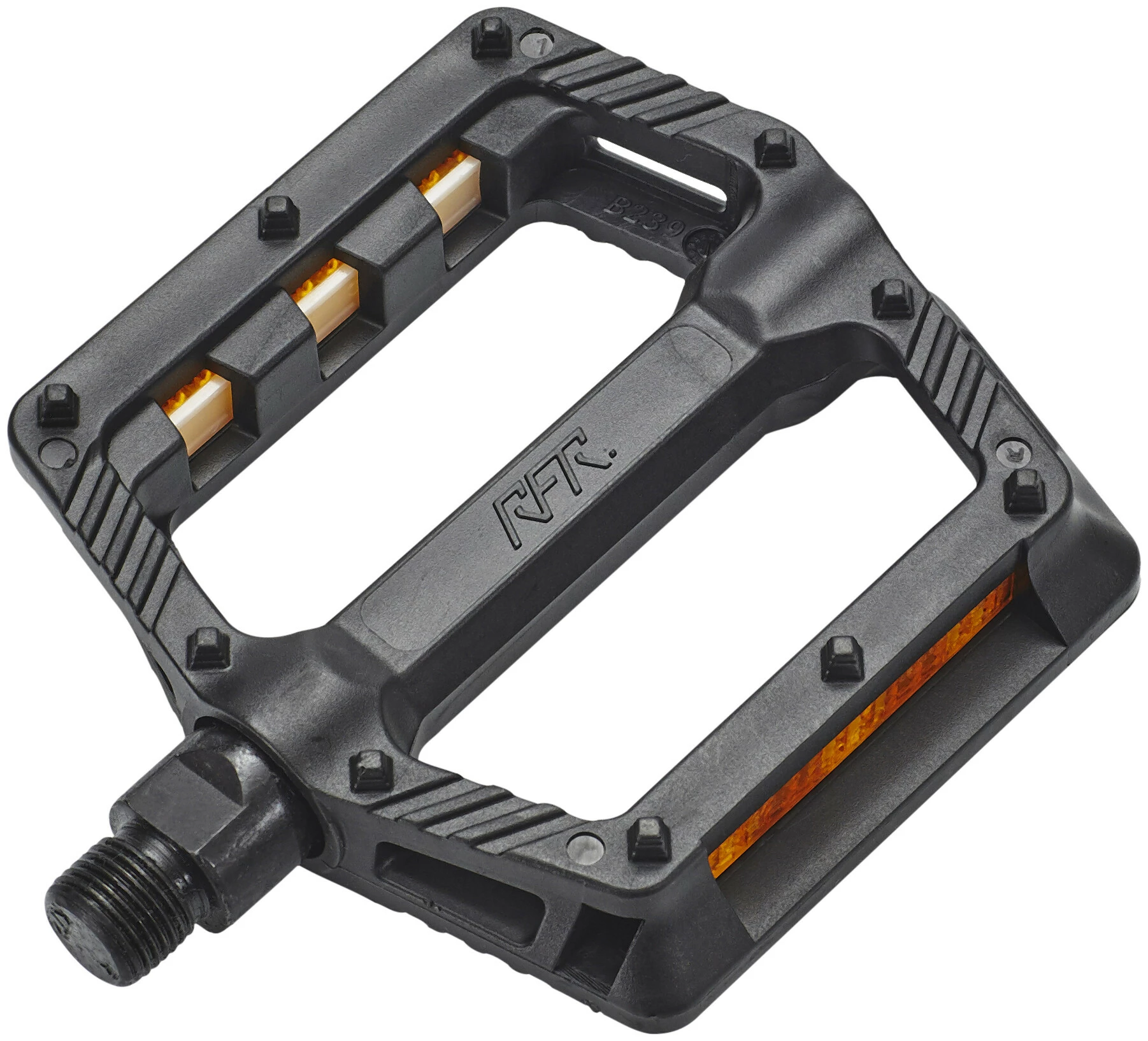 Cube RFR Flat HQP Race Pedaler, Sort