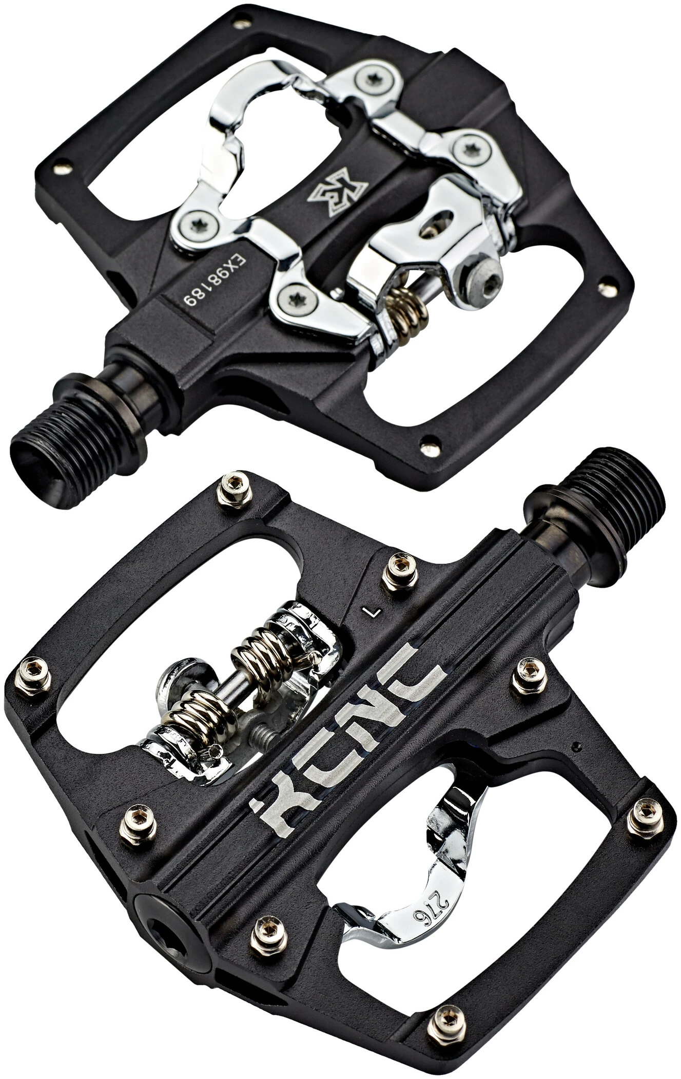 KCNC AM Trap-TI Klikpedaler Dobbelt Side, Sølv - Image 3