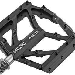 KCNC Pedia 2 Slanke Flade Pedaler Til MTB/BMX, Sort