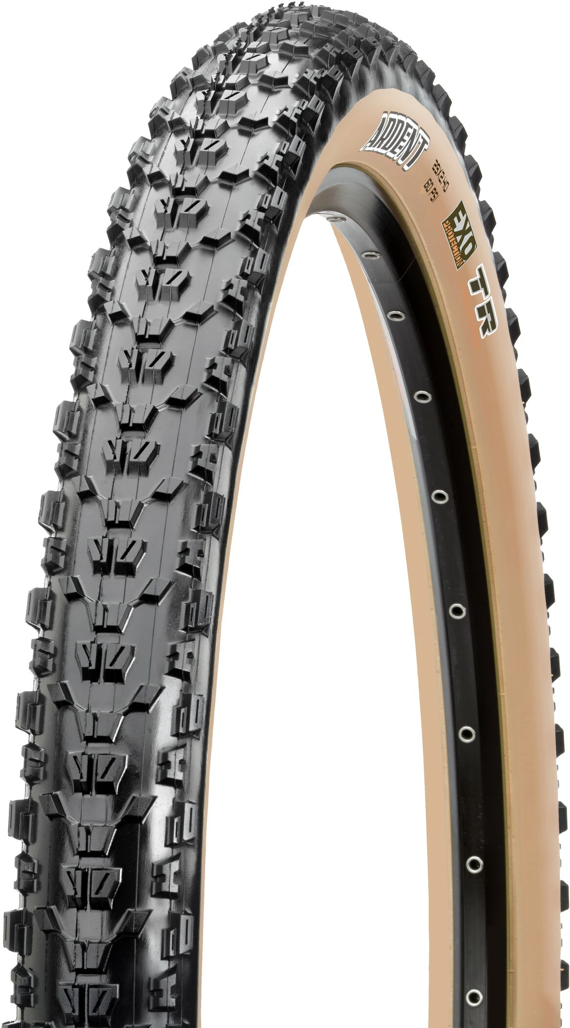 Maxxis Ardent Foldedæk 27,5x2,25 "Dual EXO TR Tanwall, Sort/beige