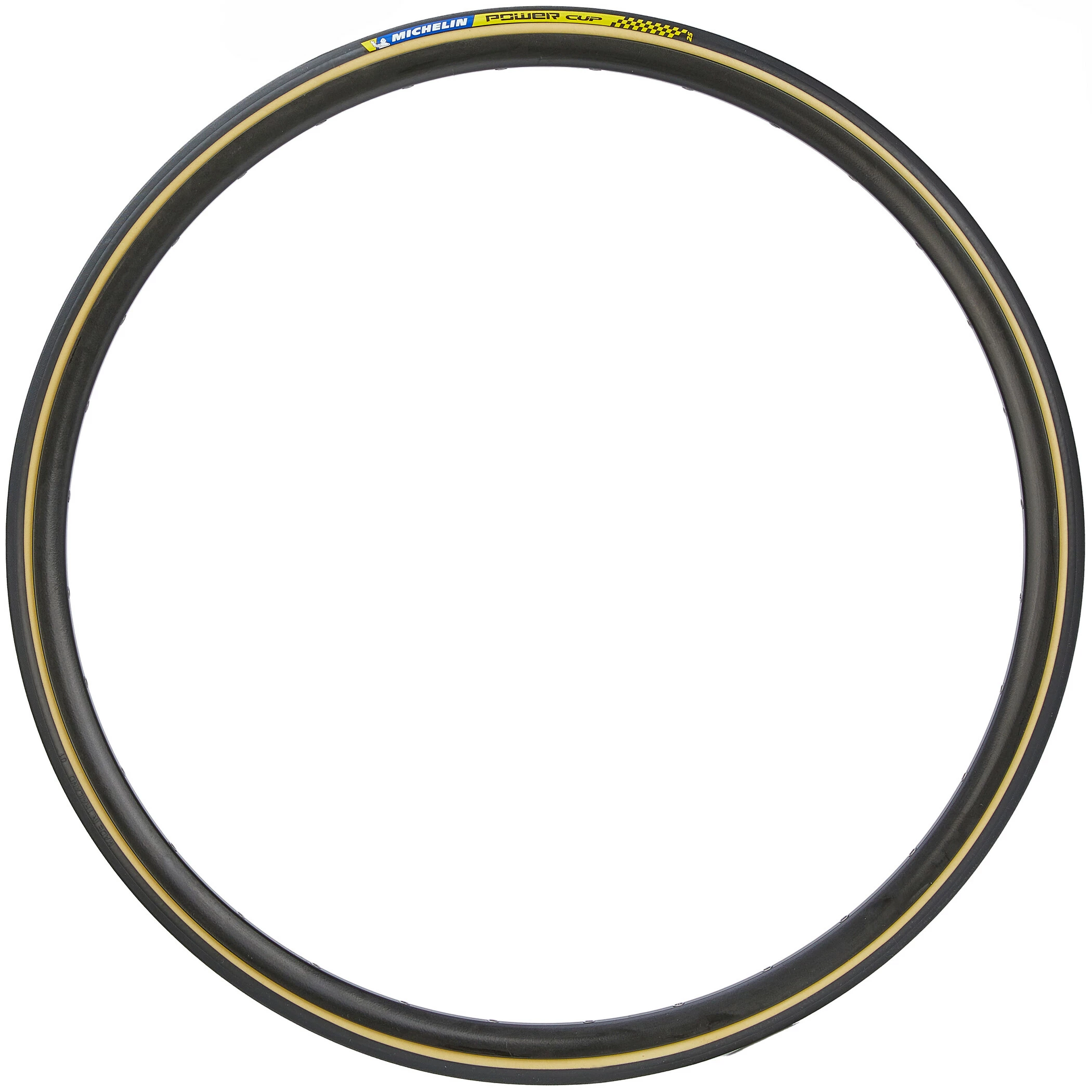 Michelin Power Cup Racing Line Slangeformede Dæk 700x25C, Sort/beige - Billede 3