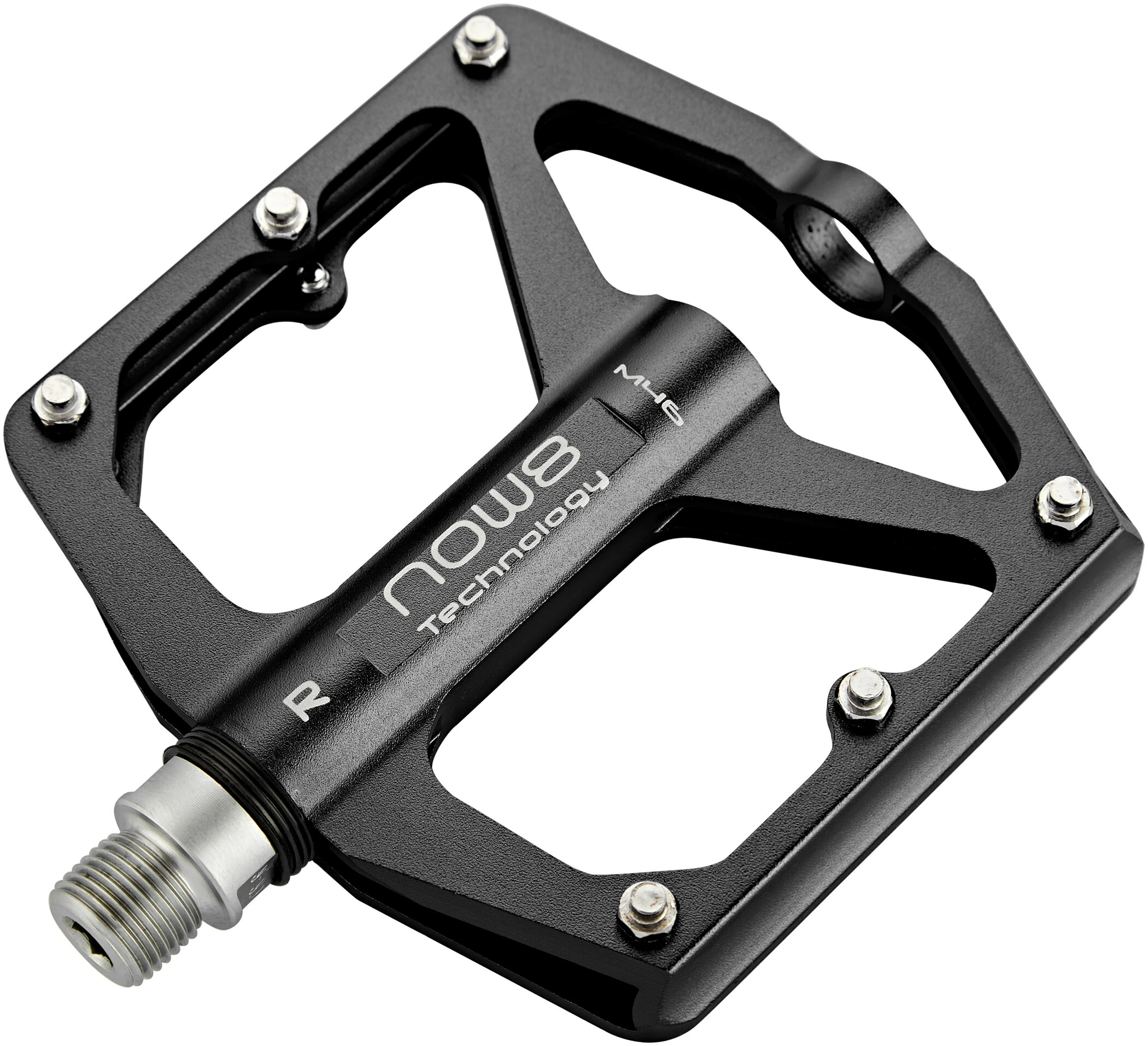 NOW8 M46 Flade Pedaler 6 Stifter, Rød