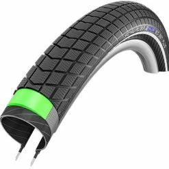 SCHWALBE Big Ben Plus Clincher-dæk 20 "Performance GreenGuard E-50 Reflex, Sort