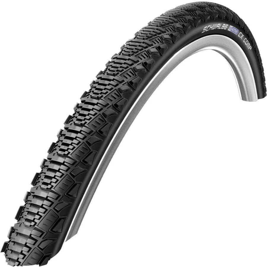 SCHWALBE CX Comp Clincher-dæk Aktiv 28 "K-Guard SBC, Sort