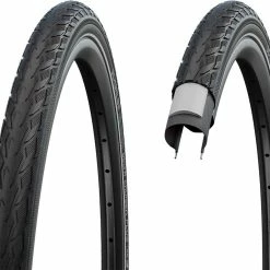 SCHWALBE Delta Cruiser Plus Active Klinker Dæk 20x1,75" PunctureG E-25 Green Compound Refleks, Sort