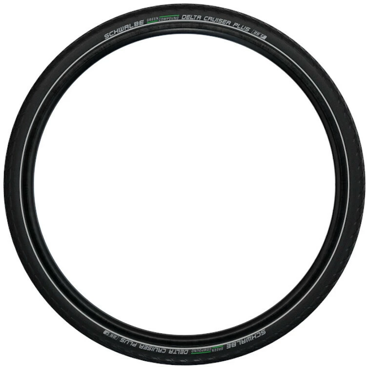 SCHWALBE DeltaCruiser Plus Clincherdæk 26x1 3/8" PunctureGuard E-25 Reflex, Sort - Image 3