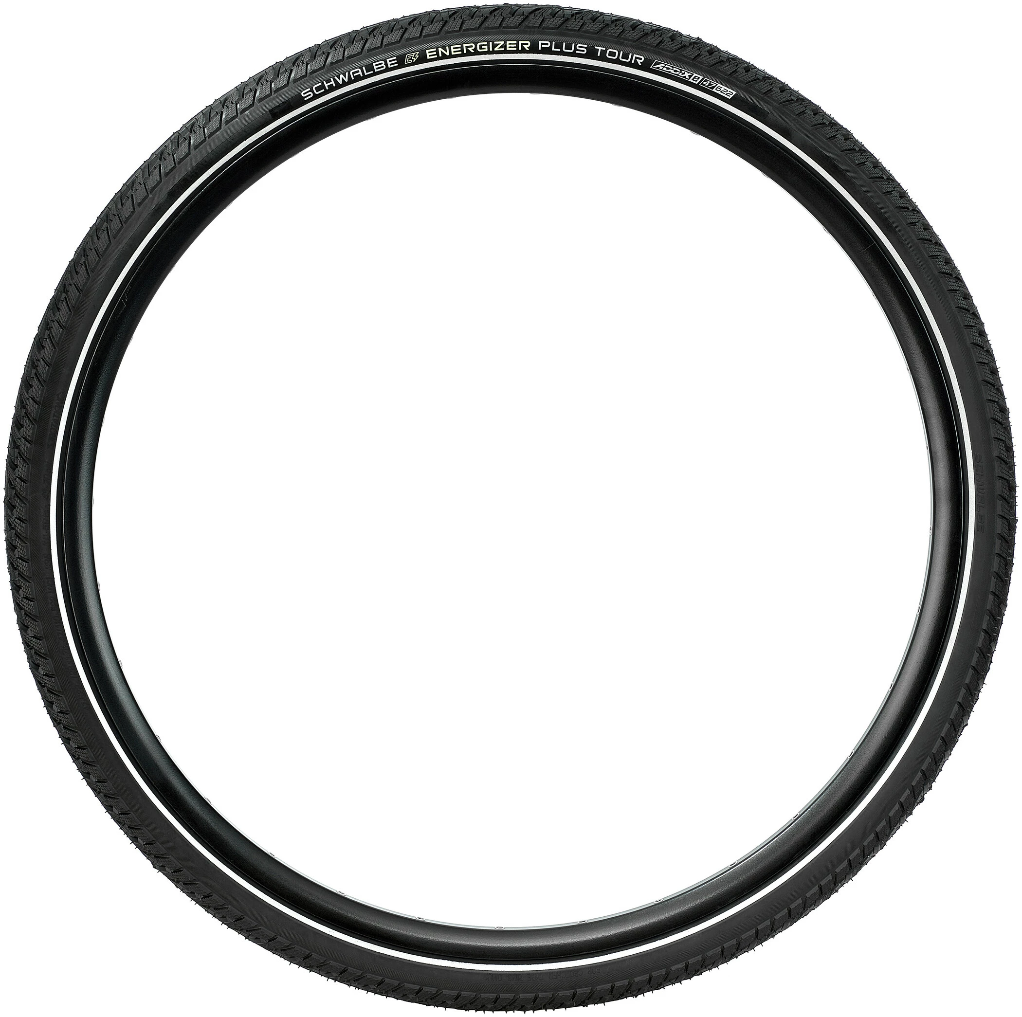 SCHWALBE Energizer Plus Tour Performance Clincher-dæk 28x1.75 "GreenGuard E-50 Addix E Reflex, Sort - Image 3
