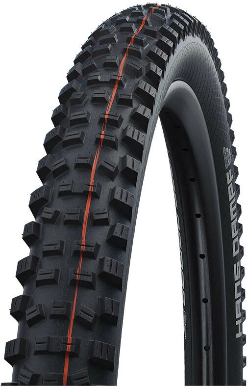 SCHWALBE Hans Dampf Super Trail Evolution Foldedæk 27,5x2,35 "TLE E-25 Addix Soft, Sort