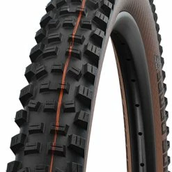 SCHWALBE Hans Dampf Super Trail Foldningsdæk 27,5x2,35" Addix Soft TLE, Sort/brun