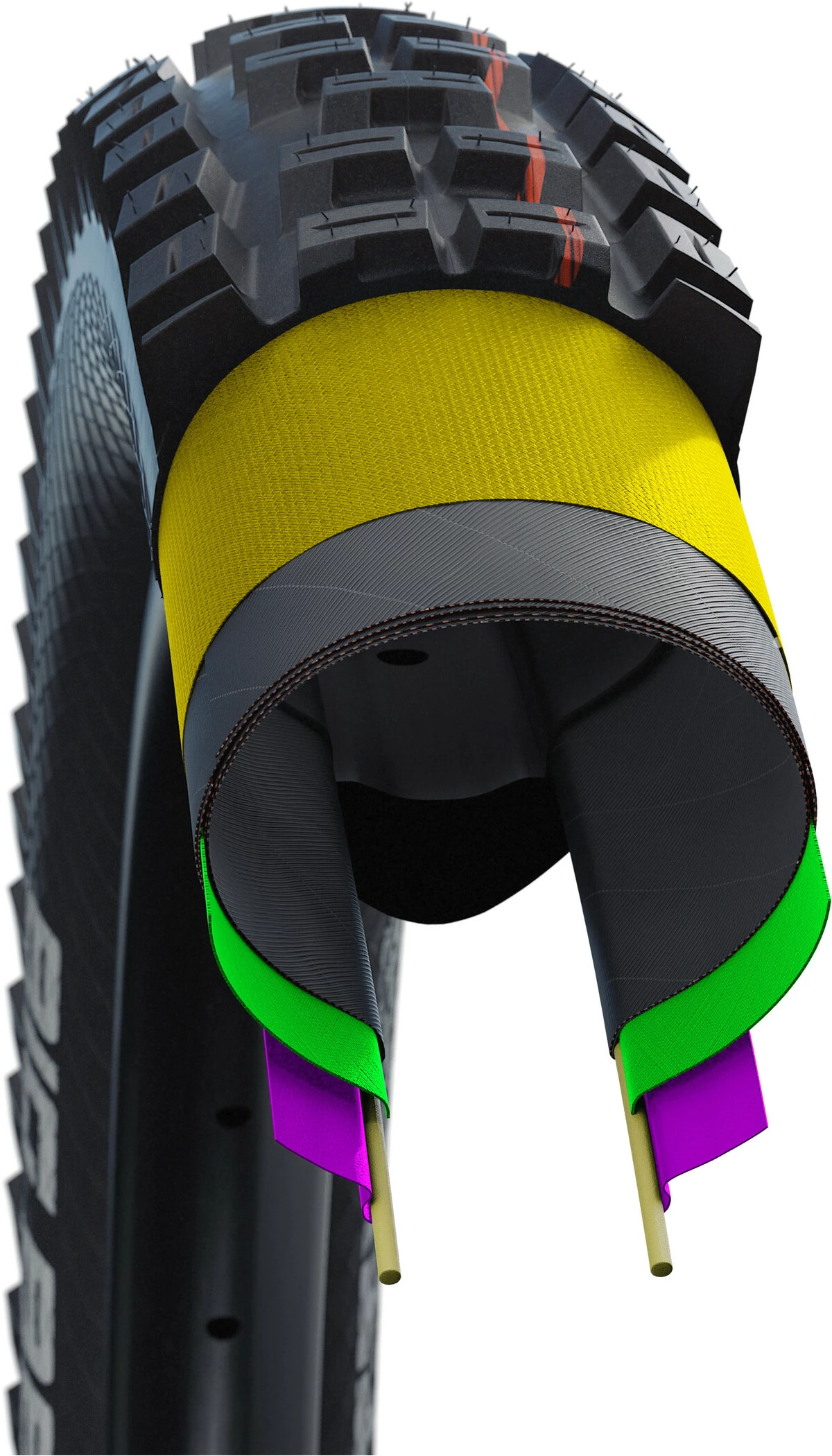 SCHWALBE Magic Mary Super Gravity Evolution Foldedæk 27,5x2,40 "TLE E-50 Addix Ultra Soft, Sort - Image 4