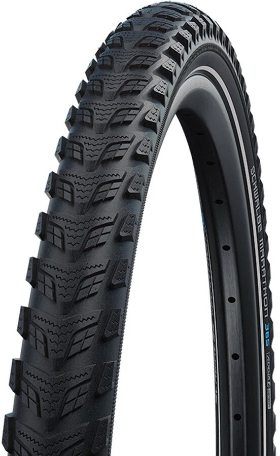 SCHWALBE Marathon 365 Performance Klinker Dæk 20x2,15" GreenGuard Refleks, Sort