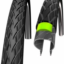 SCHWALBE Marathon Clincherdæk GreenGuard E-25 SpeedGrip Reflex 28x1,10", Sort