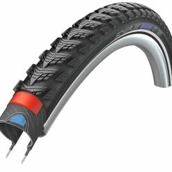 SCHWALBE Marathon GT 365 Clincherdæk 28" DualGuard E-50 Performance Reflex, Sort