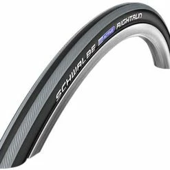 SCHWALBE Rightrun Plus Performance Clincher-dæk 22x1,00 "til Kørestol, Sort/grå