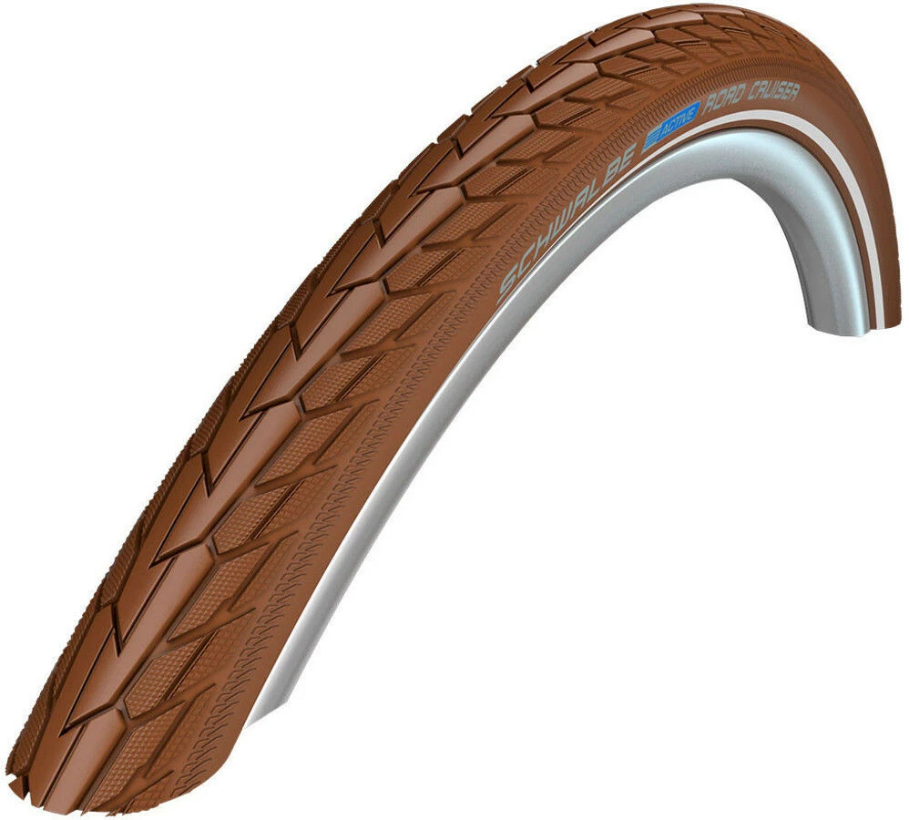 SCHWALBE Road Cruiser Clincherdæk 26" K-Guard Active Reflex, Sort