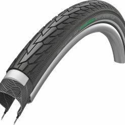 SCHWALBE Road Cruiser Plus Clincherdæk 28x1,40" Aktiv TwinSkin PunctureGuard E-25 Green Refleks, Sort