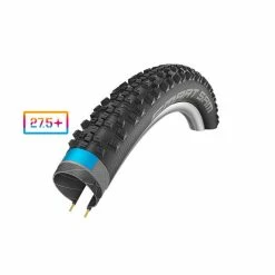 SCHWALBE Smart Sam Clincherdæk 27,5" Addix Plus Performance SnakeSkin Greeng, Sort