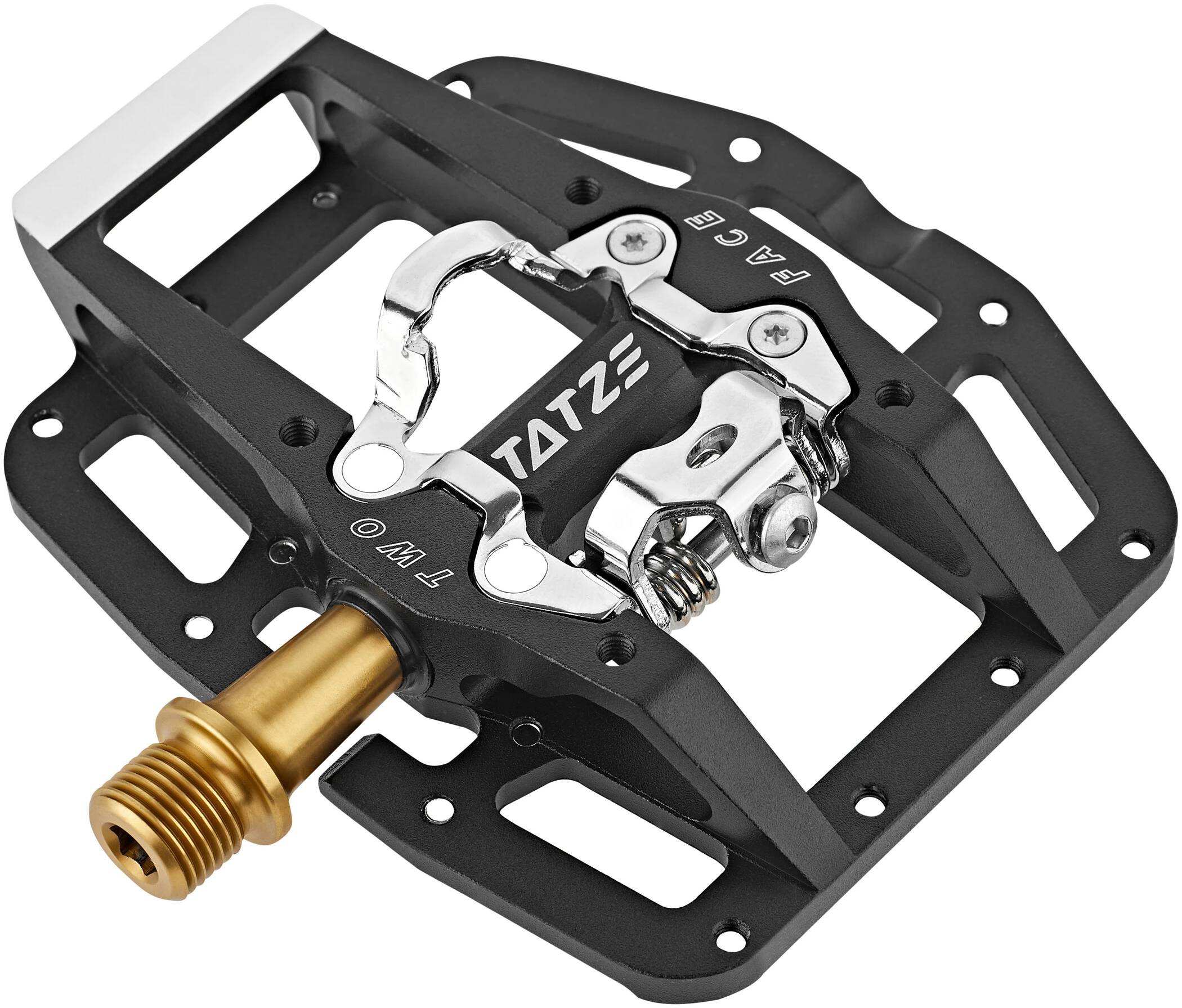 TATZE MTB TWO-FACE Flad-/SPD-pedaler Titanium - Image 2