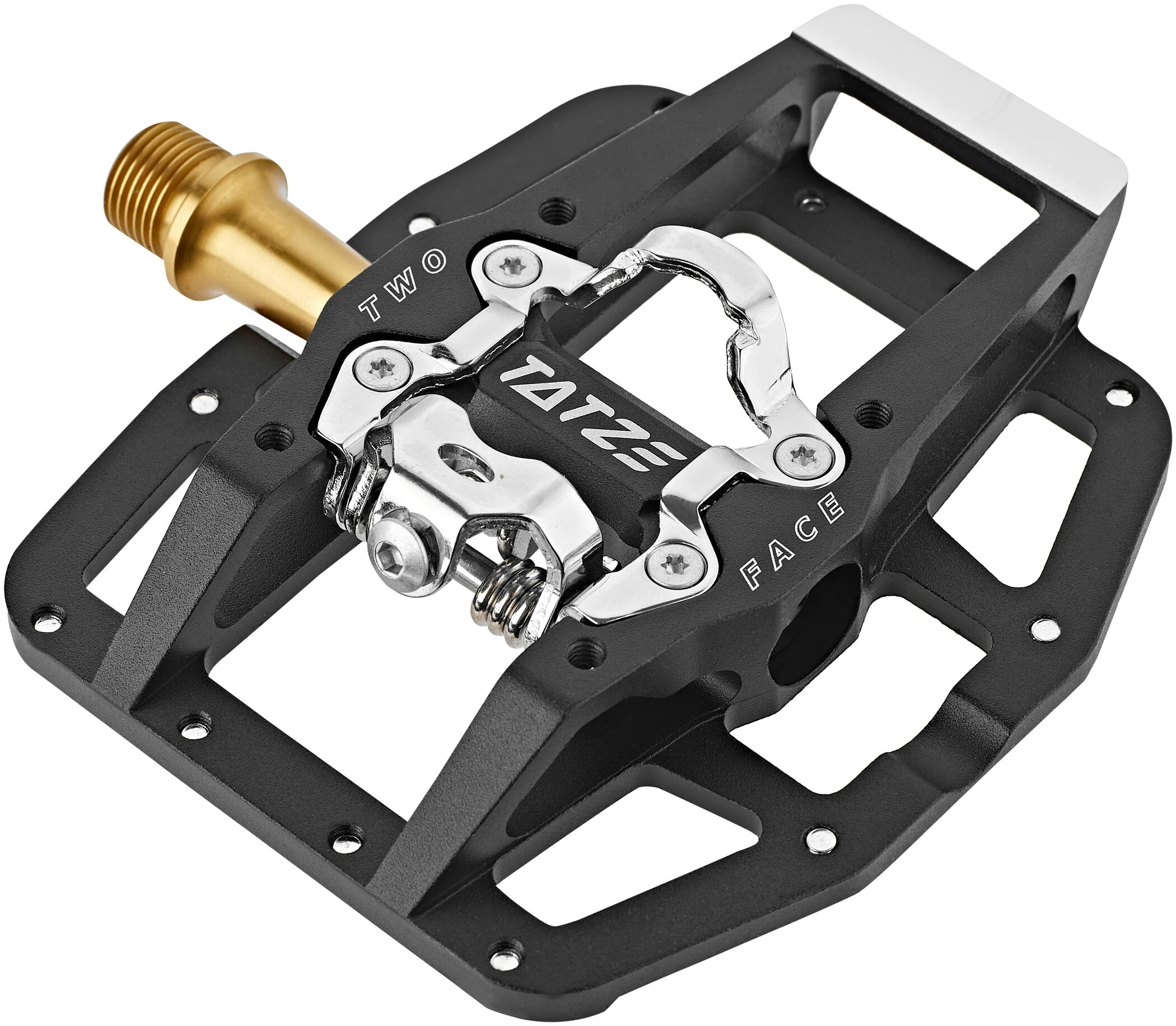 TATZE MTB TWO-FACE Flad-/SPD-pedaler Titanium - Image 3
